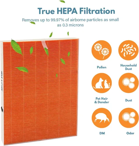 Miniatura 2 de 116131 Filtro de repuesto True HEPA I compatible con purificador de aire Winix C555, solo filtro HEPA de grado H13, se compara con el filtro I Winix