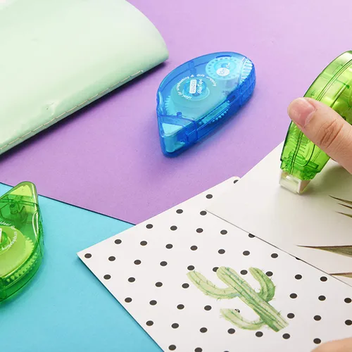 Miniatura 7 de Glue Runner - Rodillo de cinta adhesiva permanente de doble cara, 0.3 x 360 pulgadas, aplicador de rodillo adhesivo permanente, paquete de 12