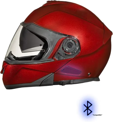 Miniatura 2 de Daytona Helmets Glide - Casco modular de motocicleta – Casco abatible aprobado por DOT – Casco de motocicleta de cara completa listo para Bluetooth