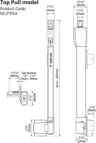 Miniatura 6 de National Hardware Pestillo magnético de seguridad para piscina N346-210 - Pestillo magnético para puertas de piscina y puertas de cerca, cierre