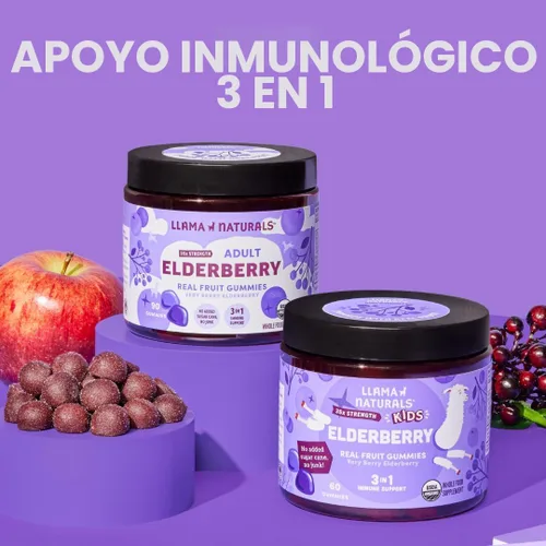 Miniatura 8 de Gomitas de saúco de Sambucus de frutas enteras para niños, sin azúcar añadida, veganas, gomitas de apoyo inmunológico para niños, gomitas orgánicas