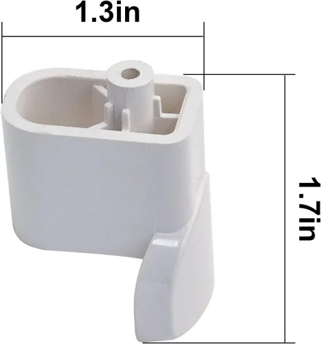 Miniatura 2 de WB06X10943 Soporte de manija para puerta de microondas Compatible con GE y Hotpoint Reemplaza 261301814001, 3025054, PS8753758-2Pack