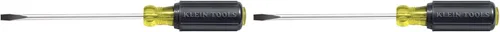 Miniatura 6 de Klein Tools 605-4 desarmador con punta de gabinete de 1/4 pulgadas, fabricado en EE. UU., mango redondo resistente de 4 pulgadas