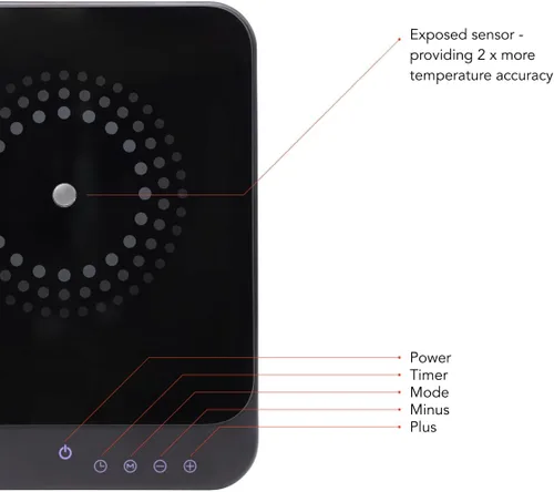 Miniatura 8 de AirHood Cocina de inducción ultrafina Placa caliente de encimera con sensores de precisión para 10 modos de temperatura Electrodoméstico