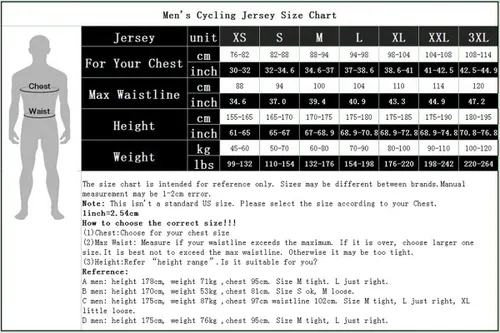 Miniatura 3 de Cycling Jersey Mens Bike Jersey MTB Road Bicycle Clothing Summer Short Sleeve Pro Breathable Cycling Shirt Tops Jackets