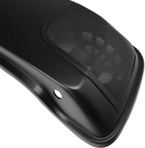 Miniatura 8 de TCT-MOTORPARTS Alforjas de mezclilla negra con tapas, bocina de 5 x 7 pulgadas, rejillas para Harley Street Glide Road King Road Glide Ultra Limited