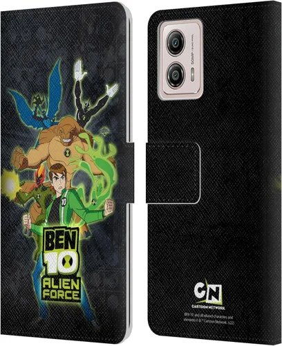 Miniatura 8 de Head Case Designs Funda con licencia oficial de Ben 10: Alien Force Omnitrix Graphics - Funda de piel tipo cartera compatible con Motorola Moto G53