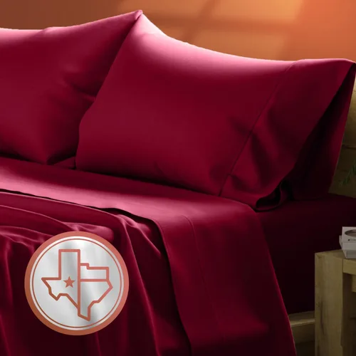 Miniatura 15 de TEXAS LINEN CO. Juego de sábanas de algodón egipcio Split King - 600 número de hilos, 5 piezas, sábanas blancas para cama ajustable, fibra 19: Raya