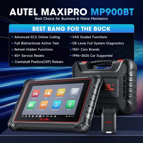 Miniatura 3 de Autel Escáner MaxiPRO MP900-BT: 2026 MP900BT Igual que MS906 PRO MS906 MAX con OE C0ding, 3000+ prueba activa, reinicio de 40+, herramienta