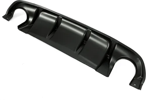 Miniatura 9 de HECASA Difusor trasero compatible con Infiniti Q50 2014-2017 parachoques alerón divisor plástico negro