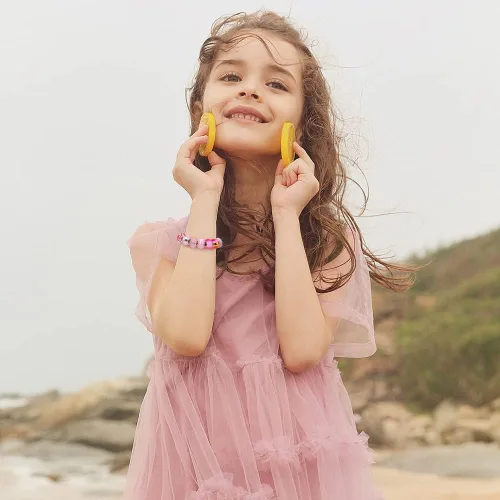 Miniatura 5 de Espaciador de agujeros grandes europeos con cuentas de hadas con diamantes de imitación para manualidades, pulseras y bisutería