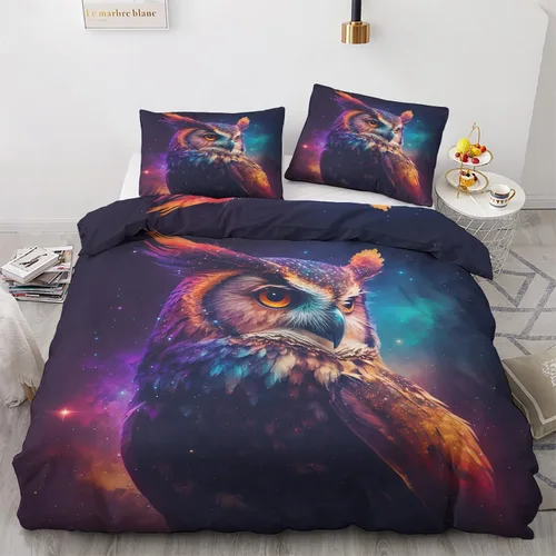 Miniatura 21 de Funda de edredón abstracta tamaño individual Juego de ropa de cama geométrica 2 piezas Funda de edredón con patrón de microfibra suave