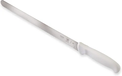 Miniatura 5 de Mercer Culinary Ultimate White - Cuchillo rebanador de 12" con borde ondulado