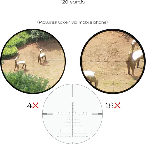 Miniatura 2 de WestHunter Optics HD 4-16x44 FFP Series - Mira telescópica de competencia de precisión, tubo de 1.181 in, primer plano focal, retícula de vidrio
