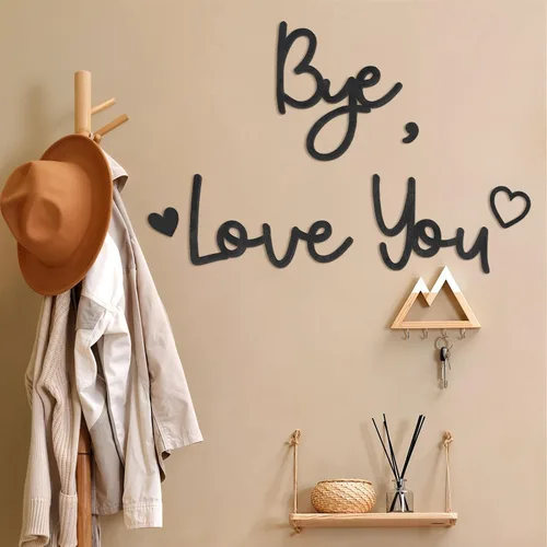 Miniatura 4 de Dripykiaa Letrero de Madera Love You Bye Decoración para el Hogar Decoración Boho Decoración de Pared Expresa Amor y Calidez para tu Familia y Seres
