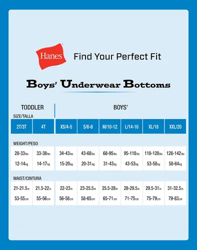 Miniatura 6 de Hanes Boys' Potty Trainer Underwear, Boxer Briefs Available, 6-Pack