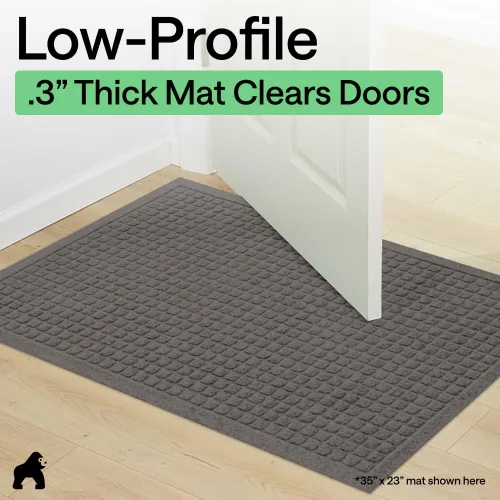 Miniatura 8 de GORILLA GRIP® HydroABSORB - Tapete ultra absorbente para puerta delantera y entrada exterior, atrapa la suciedad y la humedad, tapete de bienvenida