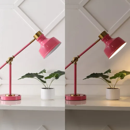 Miniatura 3 de JONATHAN Y JYL7124D Allegra - Lámpara de tarea LED cantiléver ajustable de 18.5", con puerto de carga USB, clásica, costera, industrial, rústica
