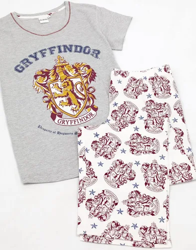 Miniatura 5 de Harry Potter Pijama para mujer Gryffindor House Crest - Conjunto de pijama para mujer gris