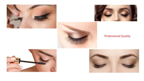 Miniatura 6 de Red Cherry Pestañas postizas #WSP cabello humano, 6 pares, 100% cabello humano, hechas a mano, sin látex, color negro