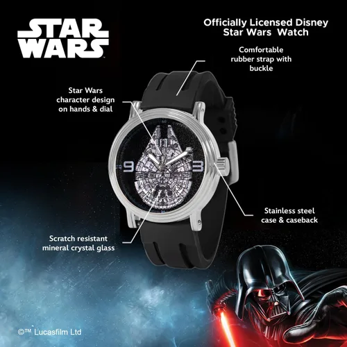 Miniatura 2 de Star Wars Reloj de cuarzo analógico vintage para adultos