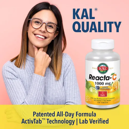 Miniatura 4 de KAL Reacta-c con tabletas de bioflavonoides, 60