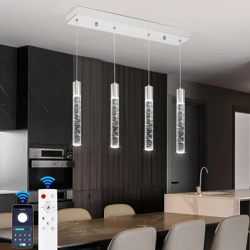 Miniatura 36 de Iluminación Colgante para Isla de Cocina, Lámpara de Araña para Techo Alto, Accesorios de Iluminación de Lámpara de Araña Moderna, Lámpara de Araña