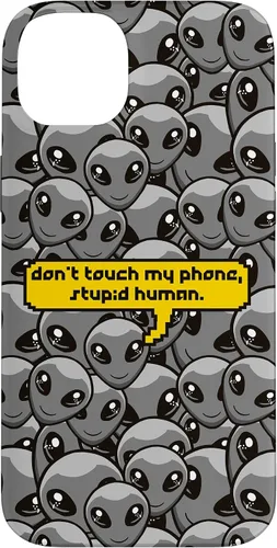 Miniatura 14 de Funda para iPhone 13 Pro Alien Dont Touch My Phone Stupid Human Funny Space Lover Case