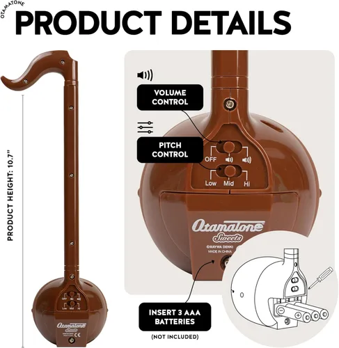 Miniatura 4 de Otamatone - Instrumento musical electrónico japonés sintetizador de música portátil de Japón por Maywa Denki Studio, galardonado, regalo educativo