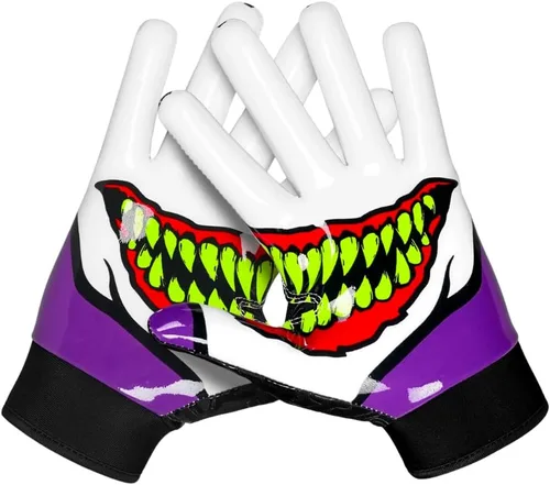 Miniatura 8 de SLEEFS Guantes receptores de fútbol [1 par] – Antideslizantes, agarre de silicona pegajosa – Tallas para jóvenes y adultos