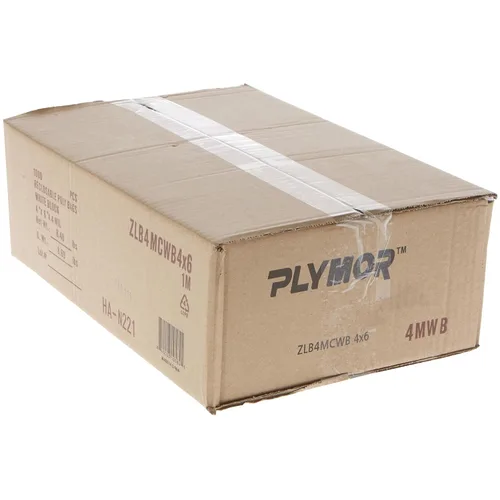 Miniatura 4 de Plymor 4 x 6 pulgadas (caja de 1,000), bolsas de plástico con cierre de cremallera resistente de 4 mil con bloque blanco