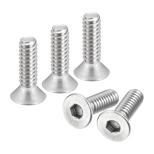Miniatura 11 de Uxcell tornillos de cabeza avellanada plana #8-32x1-1/2, 10 unidades de tornillos de cabeza plana con rosca completa de acero inoxidable 304