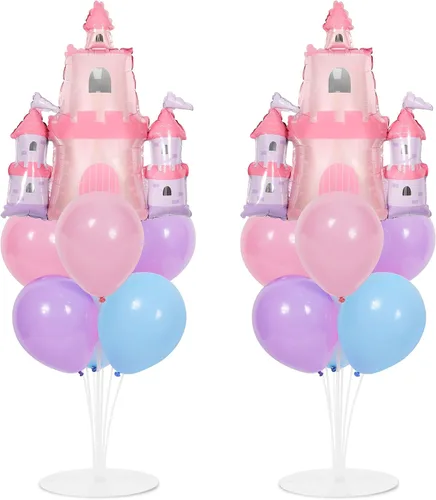 Miniatura 46 de Kit de soporte para globos de fiesta de fútbol 2 juegos con 2 globos de rugby de aluminio tipo bola, centro de mesa temático de fútbol para mesas