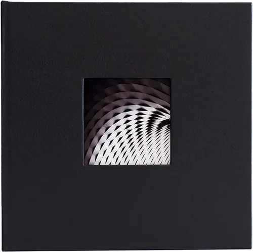 Kolo Hudson 2up - Álbum de fotos con capacidad para 200 fotos de 4 x 6 pulgadas, ideal para libros de boda y bebés, cuero negro
