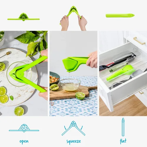 Miniatura 3 de Dreamfarm Original Lime Fluicer - Exprimidor de cítricos plegable y plano fácil de apretar, 9 pulgadas, solo se adapta a cal Lima
