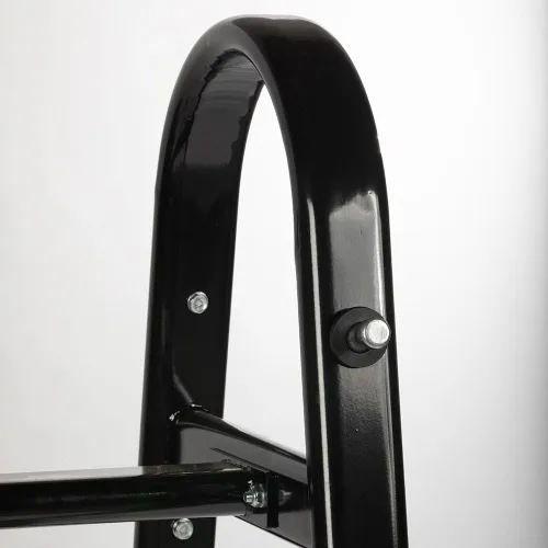 Miniatura 5 de Titan Fitness - Soporte fijo para barra de pesas con capacidad para 10 barras rectas o EZ, soporte de almacenamiento de pesas con marco en A