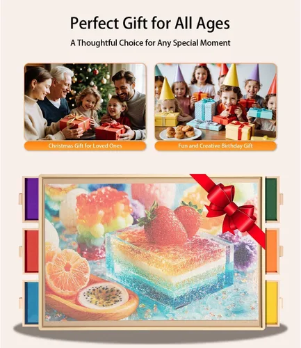 Miniatura 7 de Join&Joy Tablero de rompecabezas Pro de 1000 piezas, con 6 cajones y cubierta, 29 x 21 pulgadas, cajones de fieltro coloridos de colores diferentes