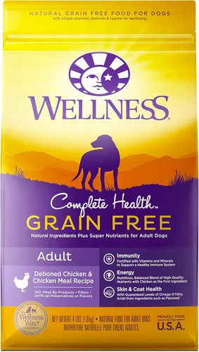 Miniatura 12 de Wellness Complete Health - Alimento seco para perros, sin granos, natural, receta de cordero, (bolsa de 24 libras)