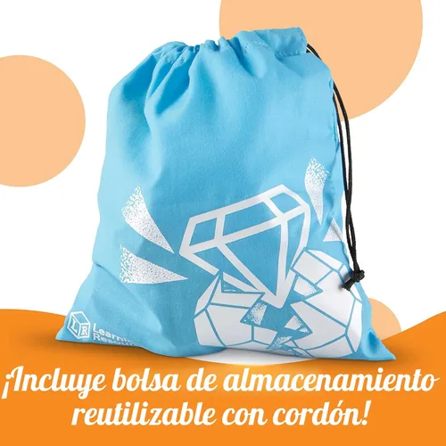 Miniatura 4 de Learning Resources Rock 'n Gem Surprise - 19 piezas, juguetes de aprendizaje para niños a partir de 3 años, juguetes de clasificación y combinación