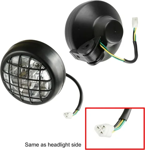 Miniatura 2 de iJDMTOY Adaptadores hembra de entrada de faro delantero con forma de triángulo de 3 pines con cable de 4 pulgadas compatible con Yamaha 2002-06