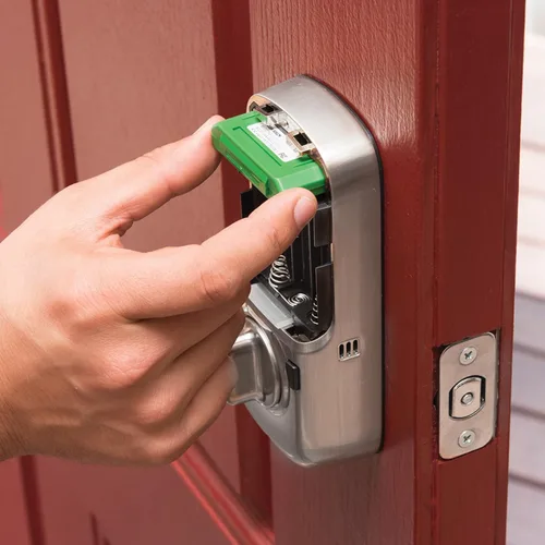 Miniatura 4 de Yale Assure SL - Cerradura de pestillo con Z-Wave, cerradura de puerta de entrada sin llave ante negro con teclado de pantalla táctil electrónica