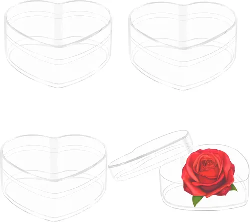 Miniatura 14 de KissYou Caja de Acrílico Grande Cajas de Exhibición Transparentes con Tapa Cubo Cuadrado Transparente Caja de Almacenamiento de Acrílico para Bodas