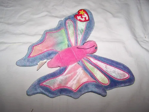 Miniatura 3 de TY Beanie Babies Flitter the Butterfly - Bígaro y Rosa