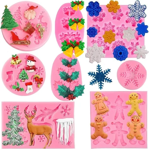 Miniatura 7 de Molde de rosas Molde de silicona para tartas de chocolate Sugarcraft Decorar Fondant Fimo Herramientas 4 Tamaño Rosa 2 Piezas