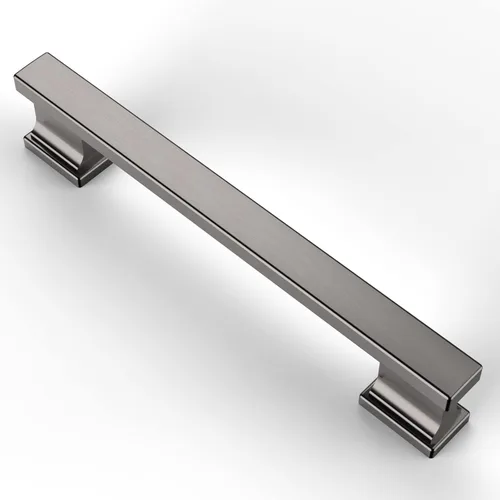 Miniatura 42 de Asidrama - Paquete de 6 manijas de gabinete de cocina color latón cepillado de 3.75 pulgadas (96mm), tiradores para gabinete, accesorios