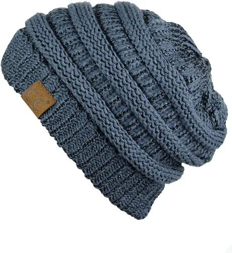 Miniatura 84 de C.C Trendy Warm Chunky Soft Stretch Cable Knit Beanie