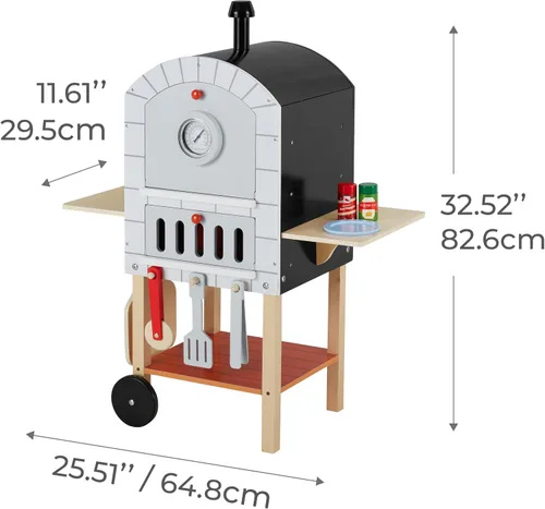 Miniatura 7 de Teamson Kids - Horno de pizza para exteriores My Little Helper