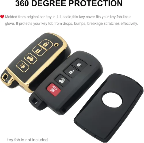 Miniatura 4 de Funda para llavero Toyota con llavero de TPU suave para Toyota Avalon Camry Corolla RAV4 Sequoia Highlander