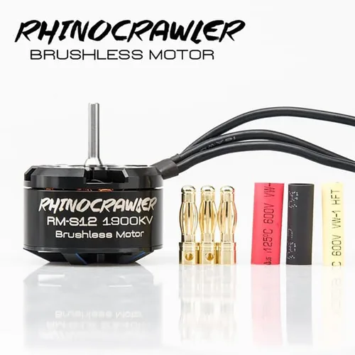Miniatura 2 de RhinoCrawler Crawler 3524 Motor sin escobillas para 1/10 1/12 AM32 ESC40A RC Crawler Car Axial SCX10 Traxxas TRX-4 TRX-6 Tamiya (RM-S12 1900KV Motor)