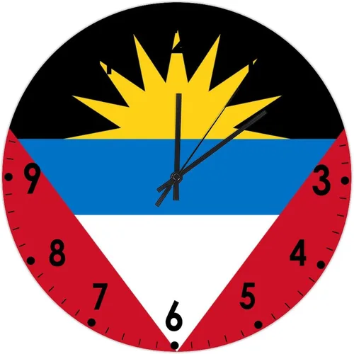 Miniatura 341 de Cheyan Reloj de pared con bandera de Canadá de 12 pulgadas, silencioso, sin tictac, de PVC, funciona con pilas, reloj redondo decorativo, regalo